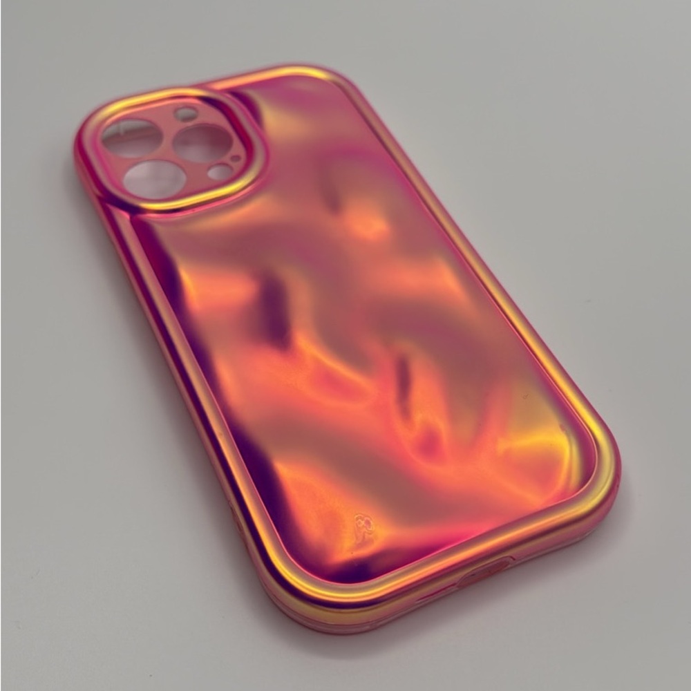 Apple iPhone 13 Pro Max Iridescent Orange-Pink Phone Case